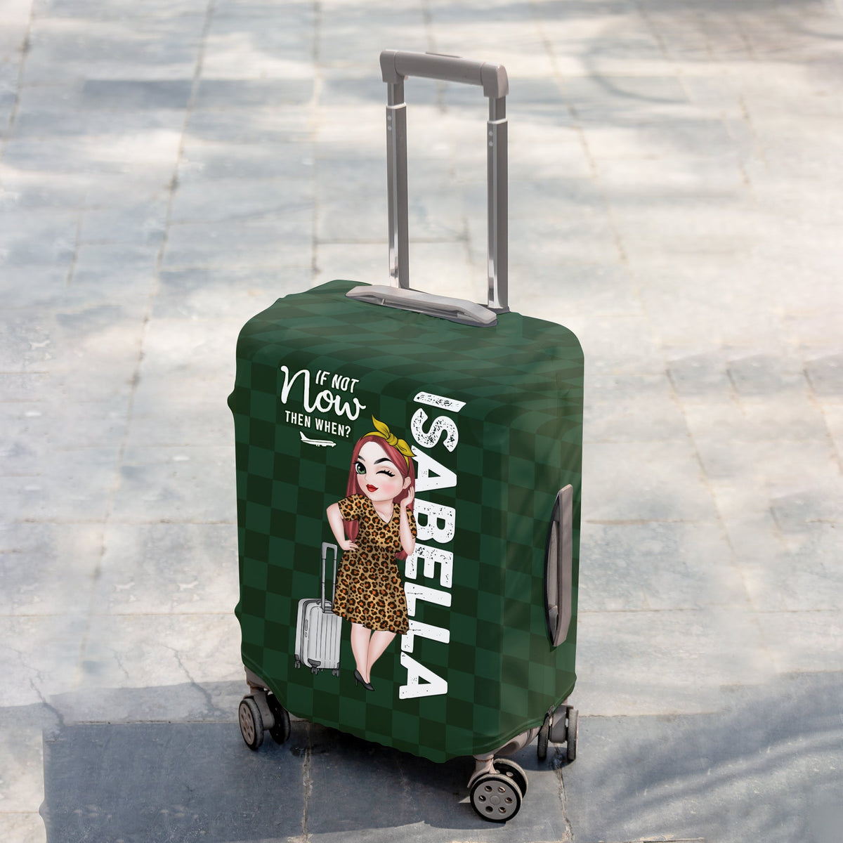 Travel Is My Therapy - Personalized Luggage Cover