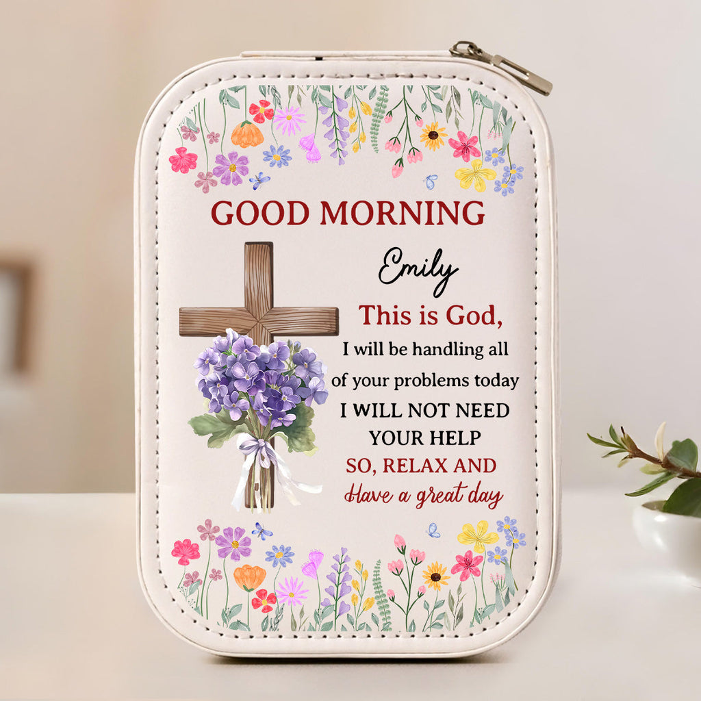 Good Morning This Is God - Personalized Jewelry Box With LED Mirror
