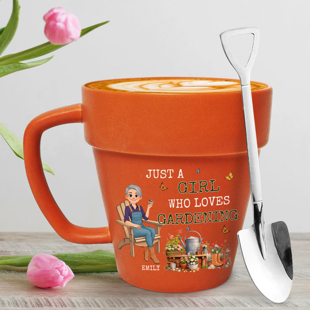 Custom Christmas & Birthday Keepsake Gift • Gardening Lover - Personalized Plant Pot Mug