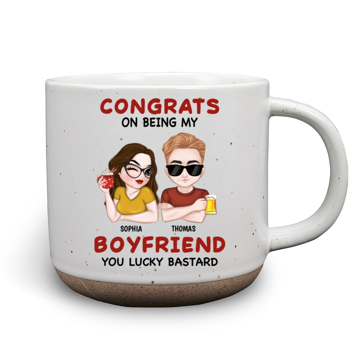 Custom Anniversary Keepsake Gifts For Couple • Always Love You - Personalized Pottery Mug