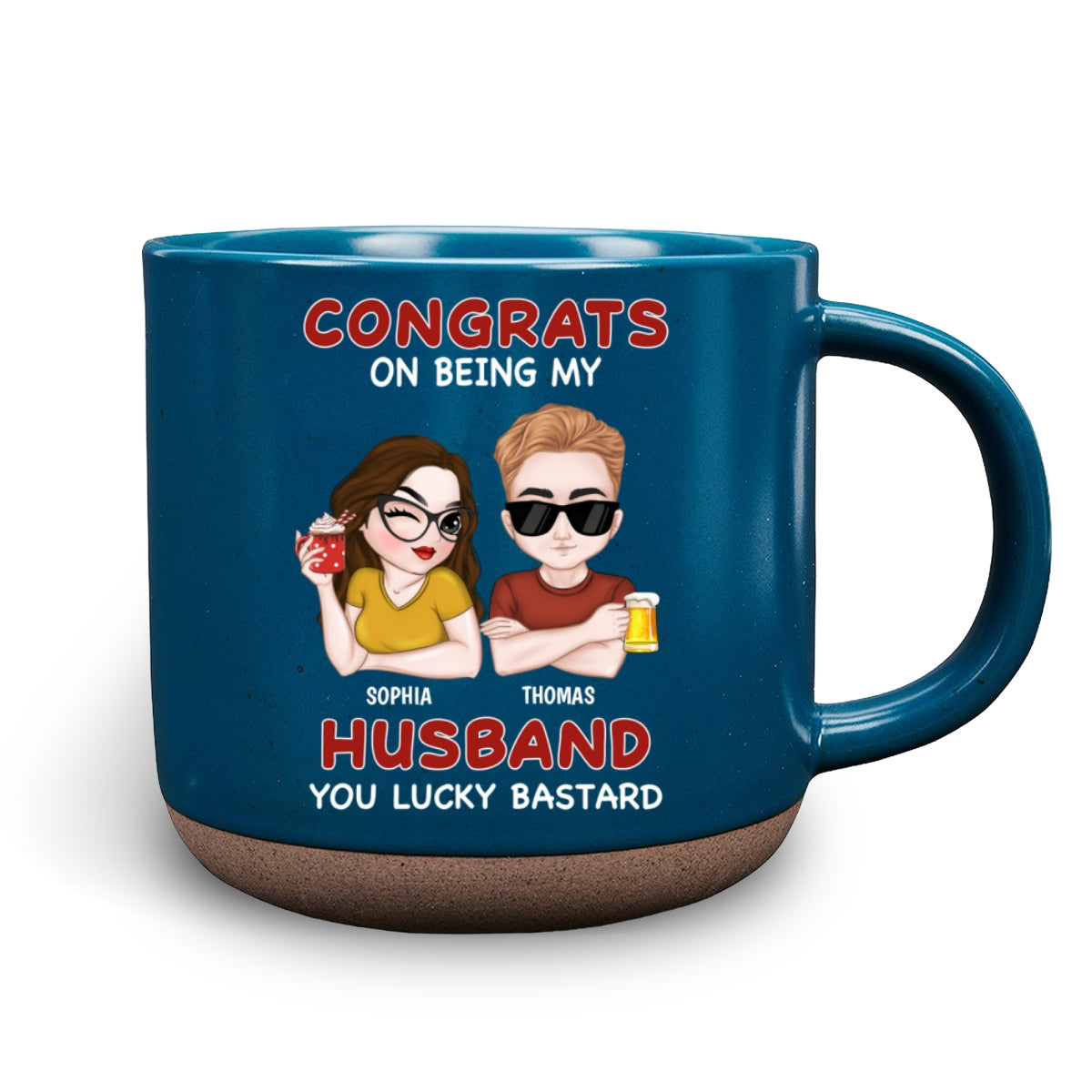 Custom Anniversary Keepsake Gifts For Couple • Always Love You - Personalized Pottery Mug
