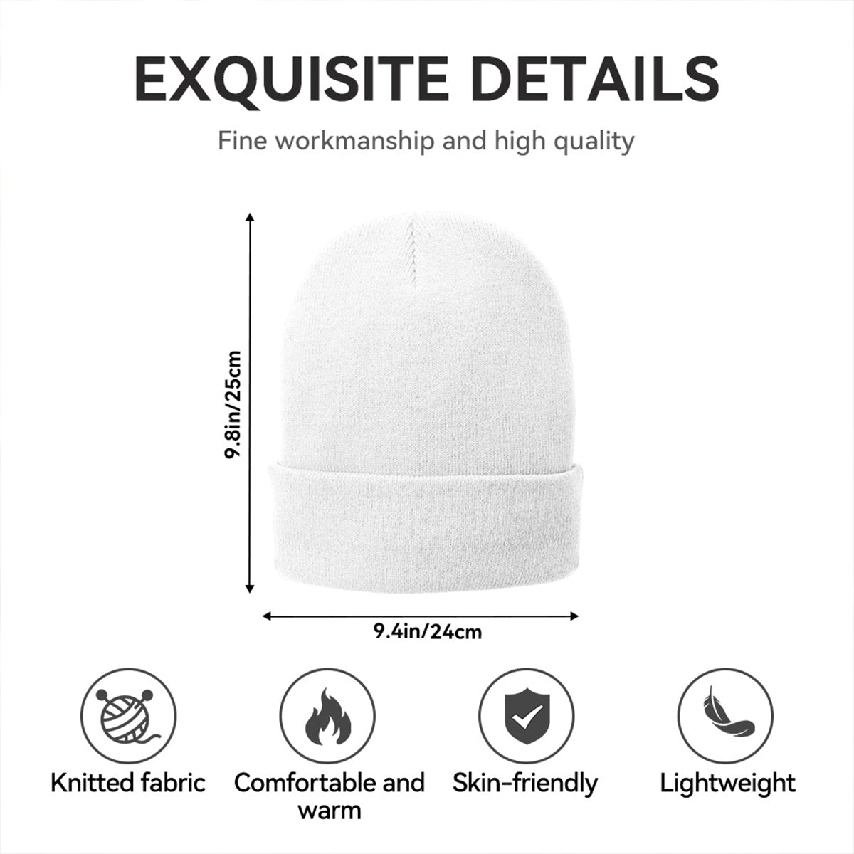 Funny Hair - Personalized Knit Beanie Hat