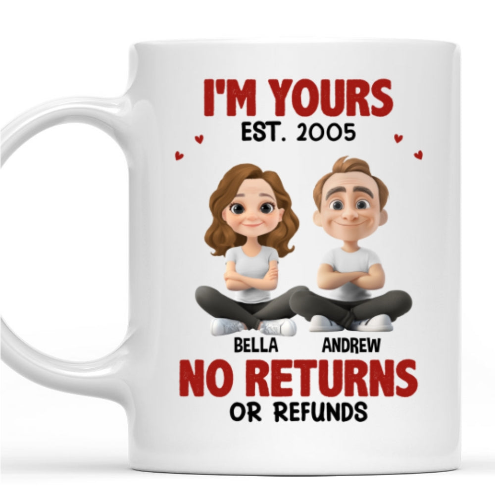 Custom Anniversary Keepsake Gifts For Couple • No Refunds - Personalized Coffee Mug