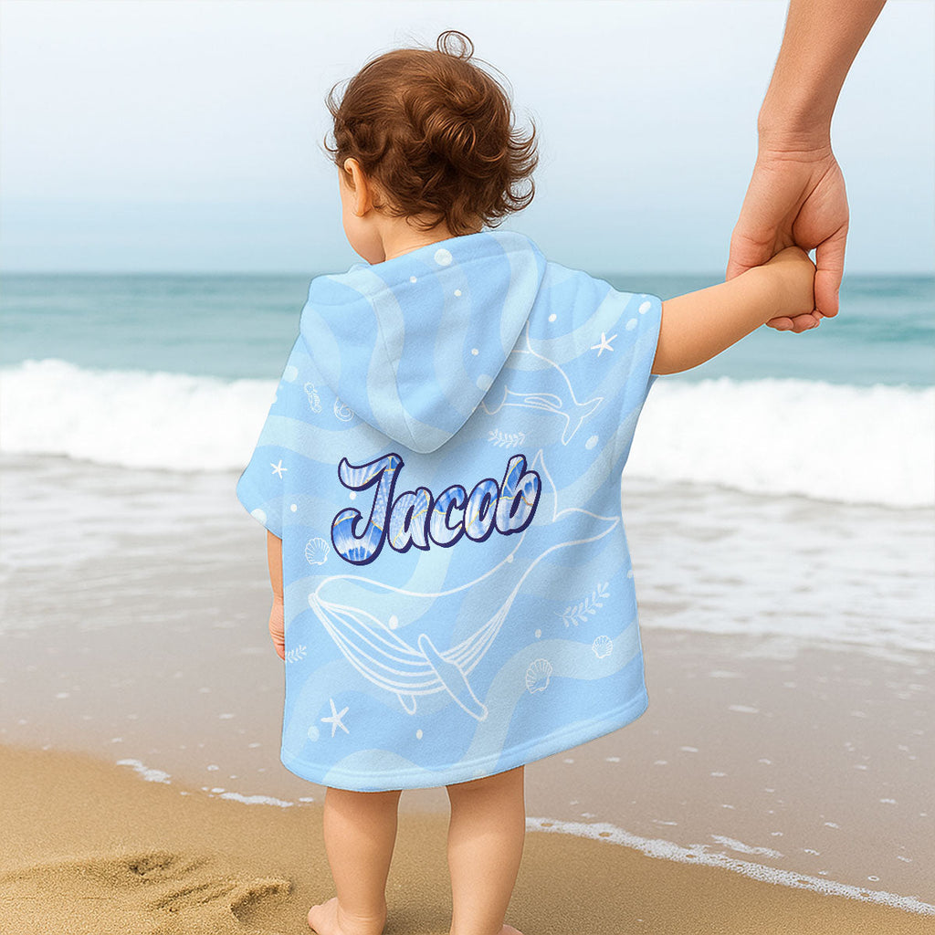 Baby Cotton Candy - Personalized Hooded Beach Towel