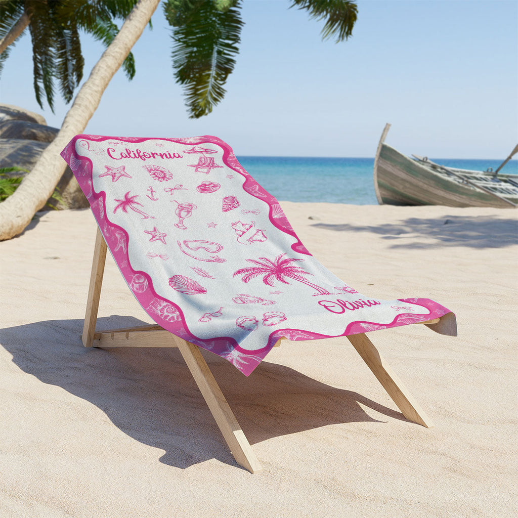 Beach Vacation - Personalized Beach Towel