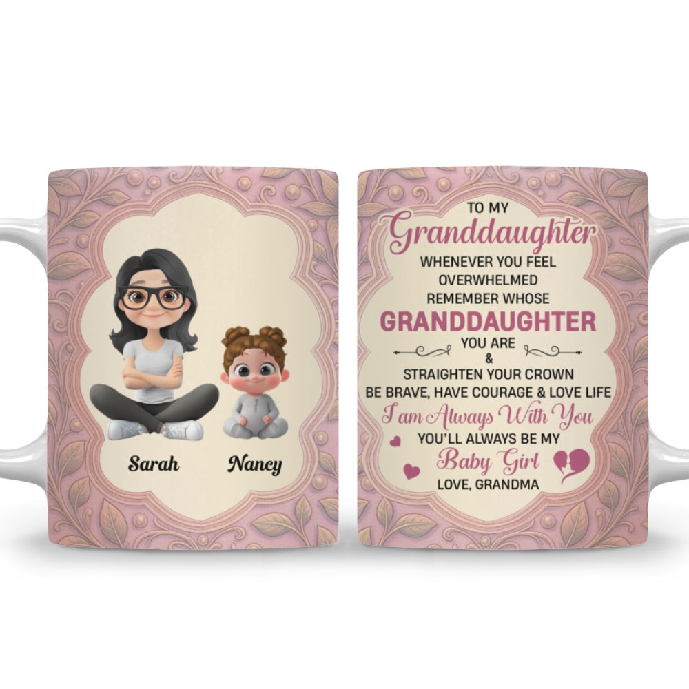 Custom Christmas & Birthday Gift for Granddaughter • Granddaughter You Make Life Beautiful - Personalized Coffee Mug