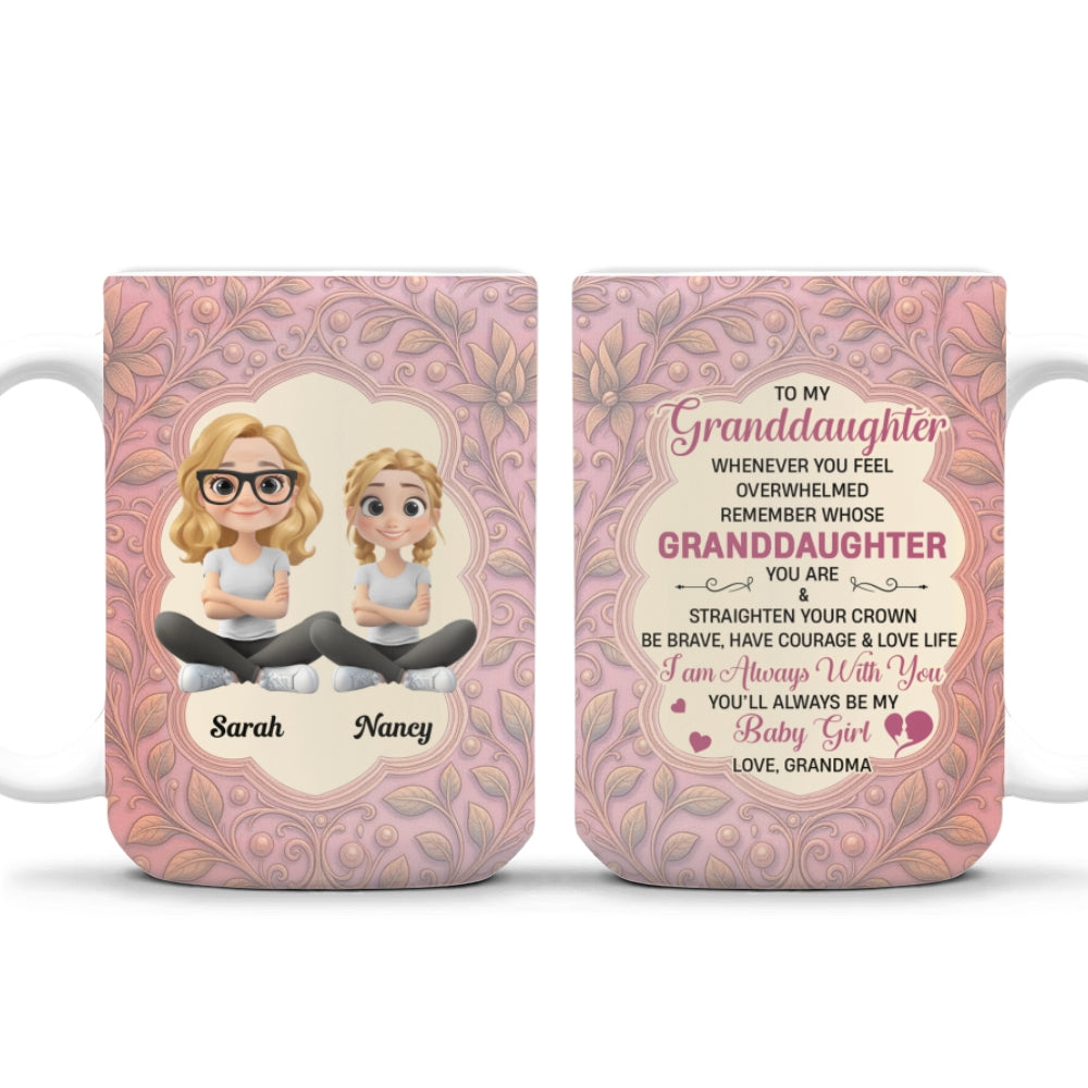 Custom Christmas & Birthday Gift for Granddaughter • Granddaughter You Make Life Beautiful - Personalized Coffee Mug