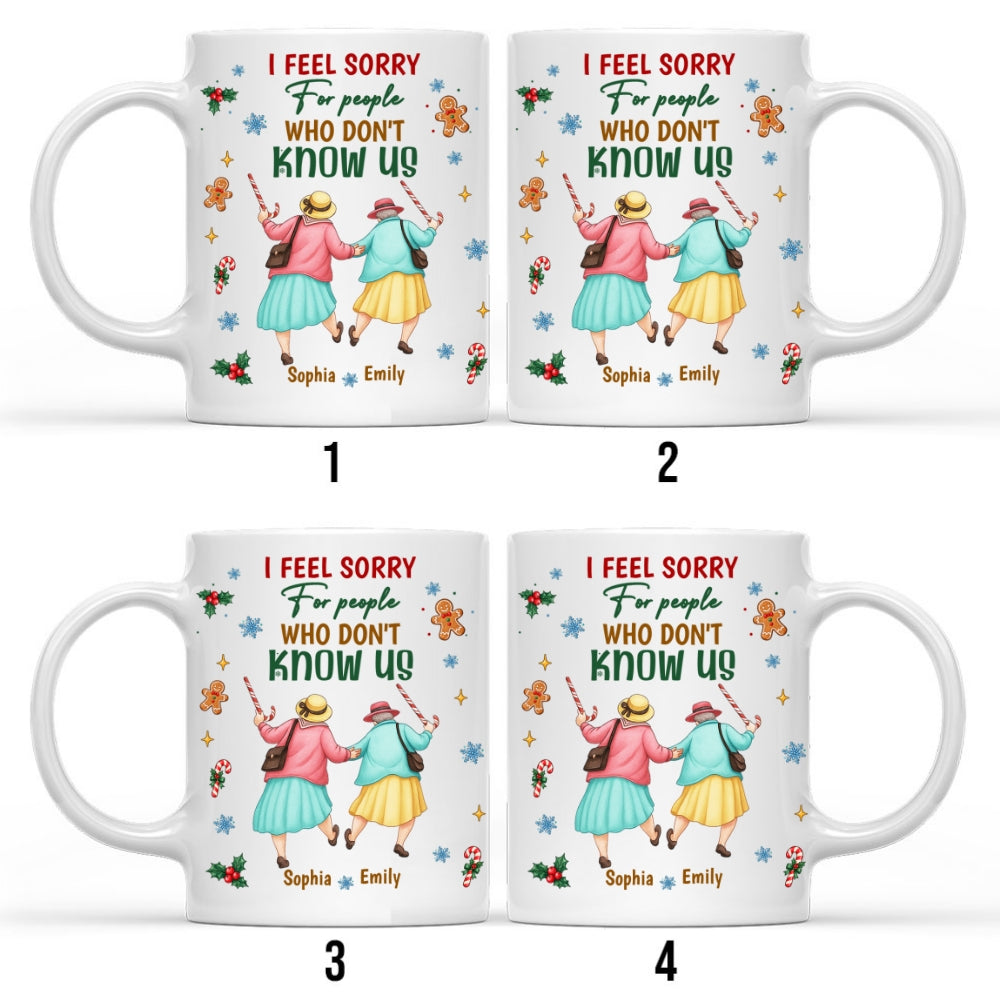 Custom Christmas & Birthday Gift for Brother & Sister • Besties For Life - Personalized Coffee Mug