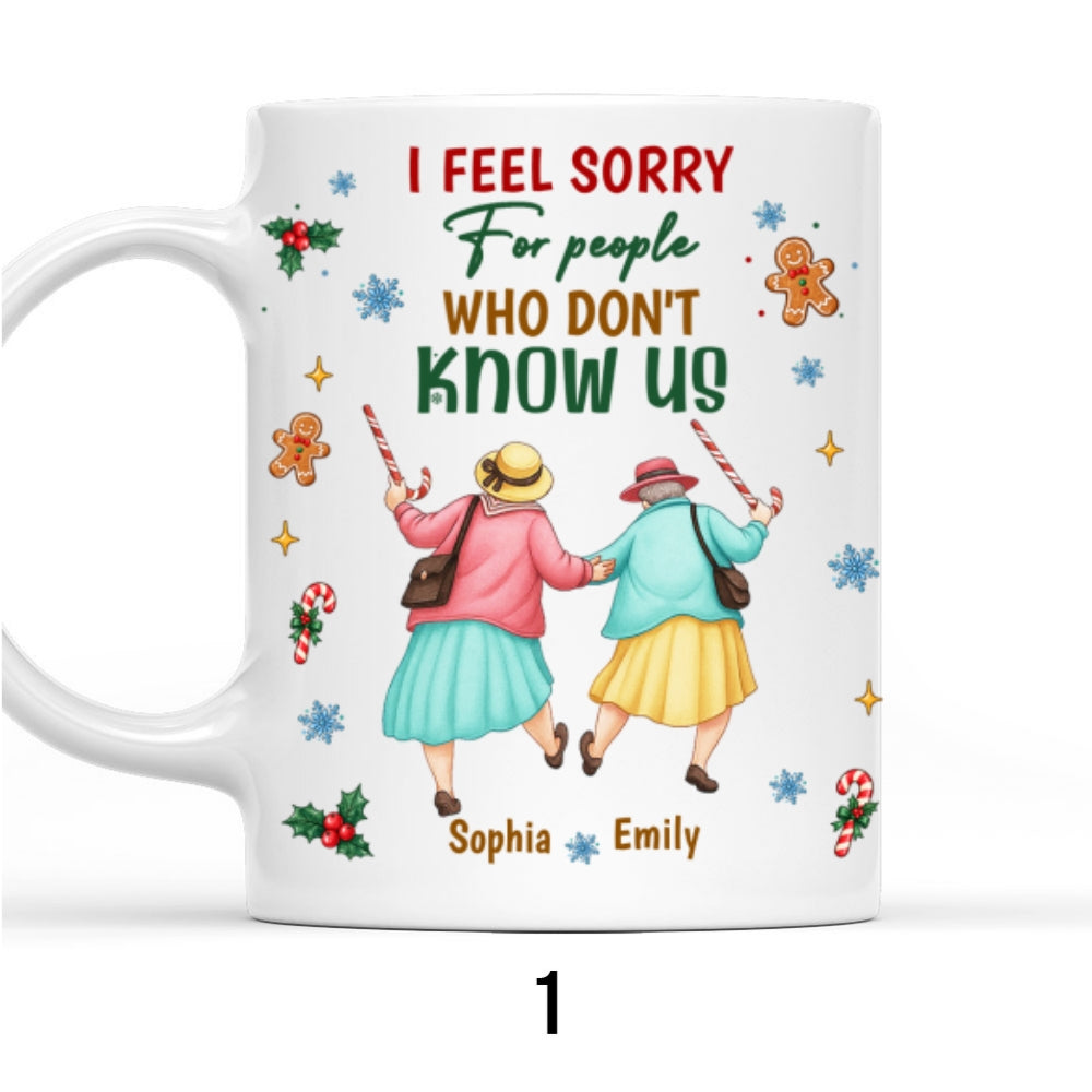 Custom Christmas & Birthday Gift for Brother & Sister • Besties For Life - Personalized Coffee Mug
