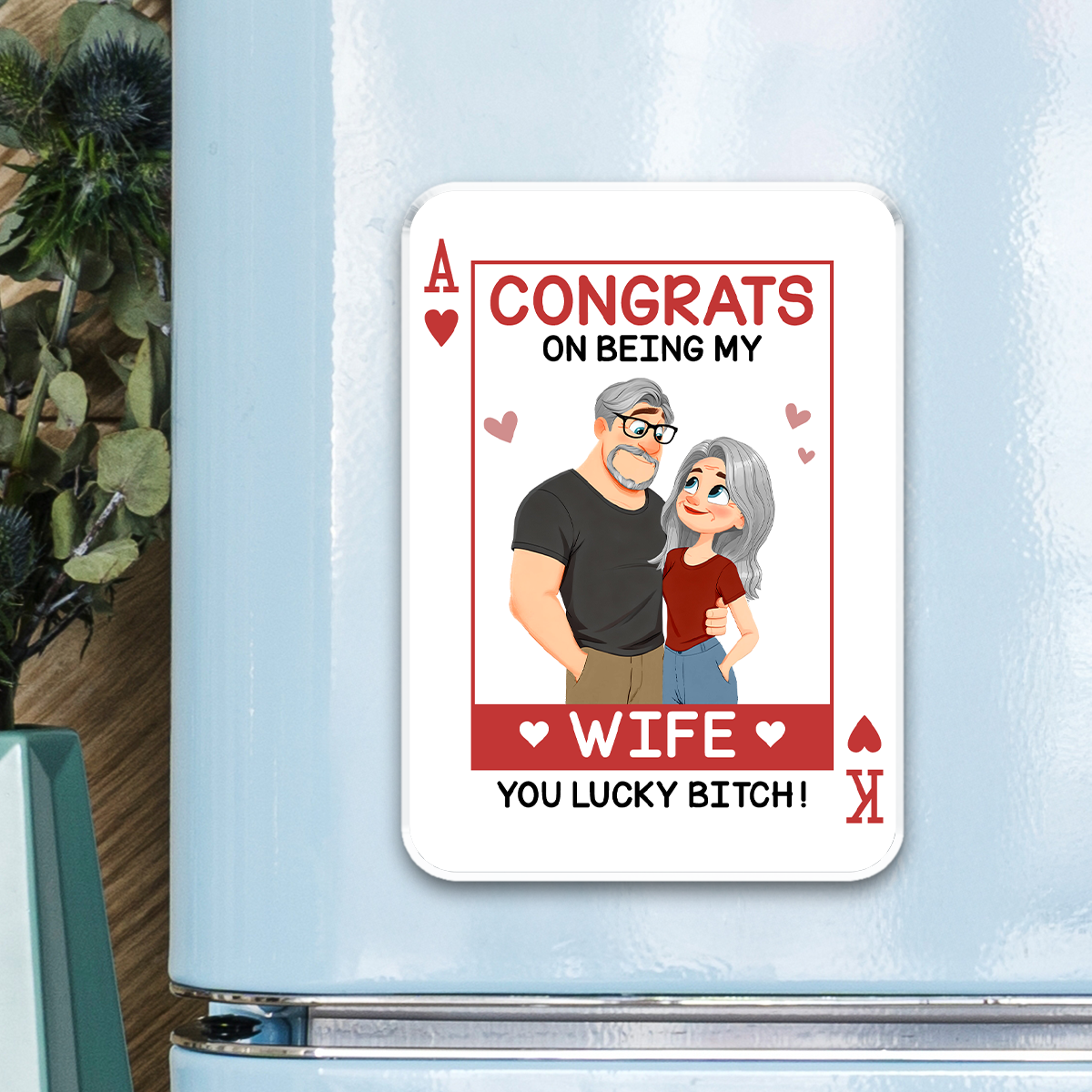 Love Is You - Personalized Acrylic Magnet
