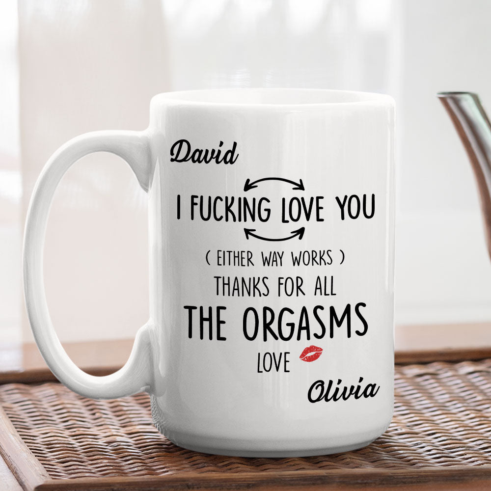 Custom Anniversary Keepsake Gifts For Couple • Thanks For All The Things You Did - Personalized Coffee Mug