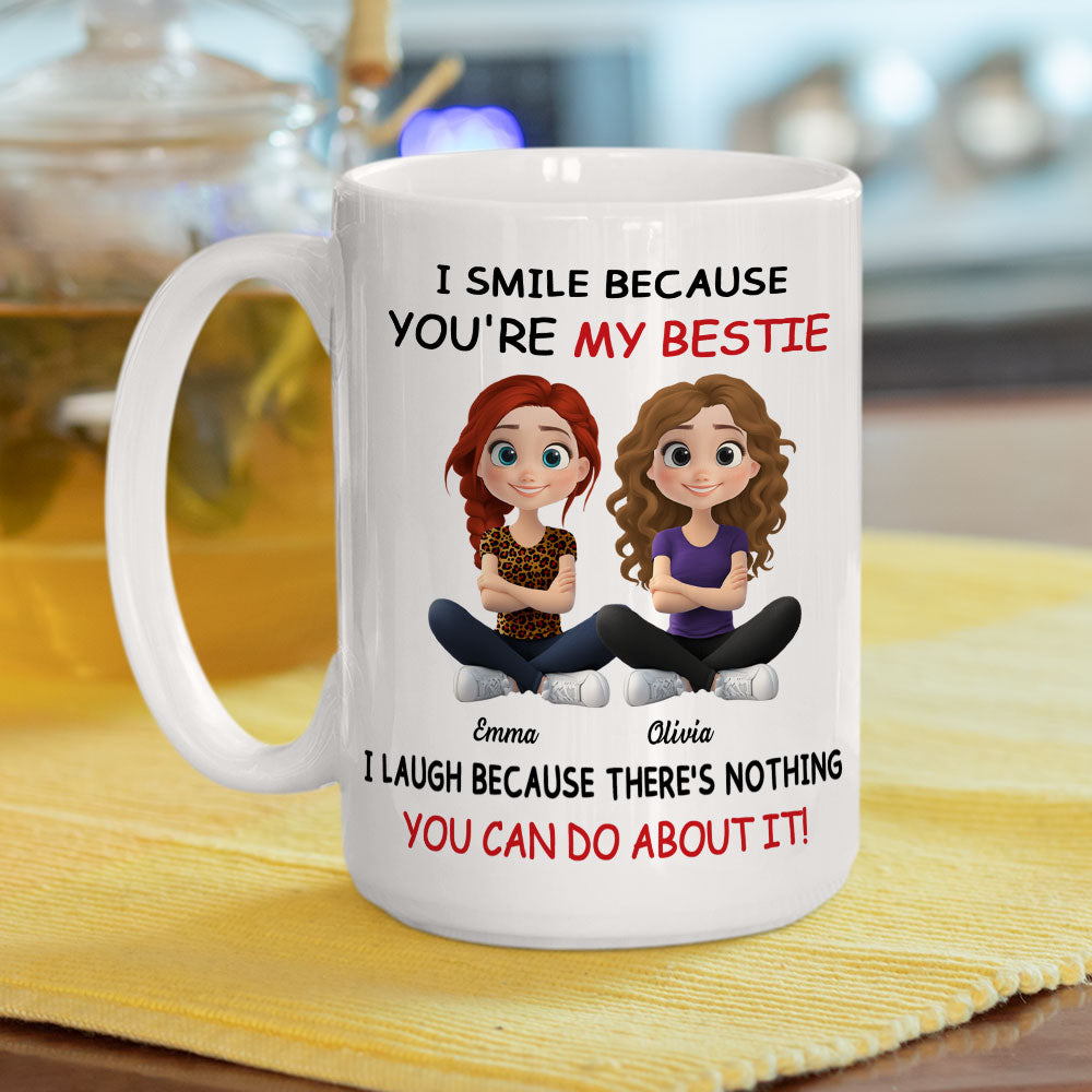 Custom Best Friend, Christmas & Birthday Friendship Keepsake Gift • My Best Besties Ever - Personalized Coffee Mug