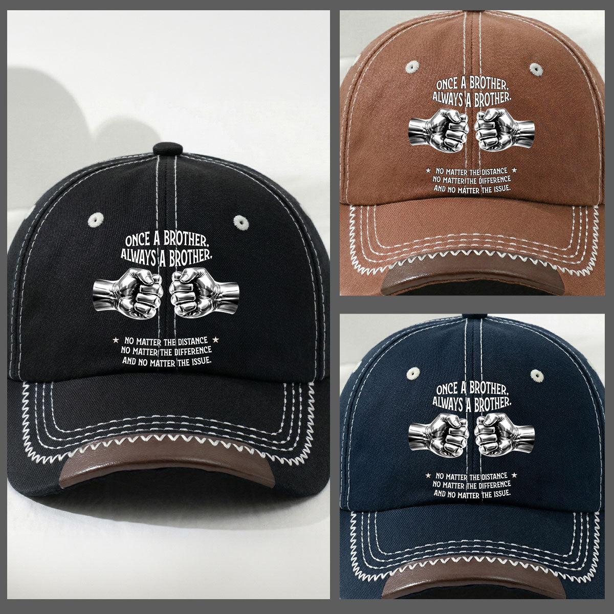 Always My Brother - Personalized Vintage Soft Baseball Cap