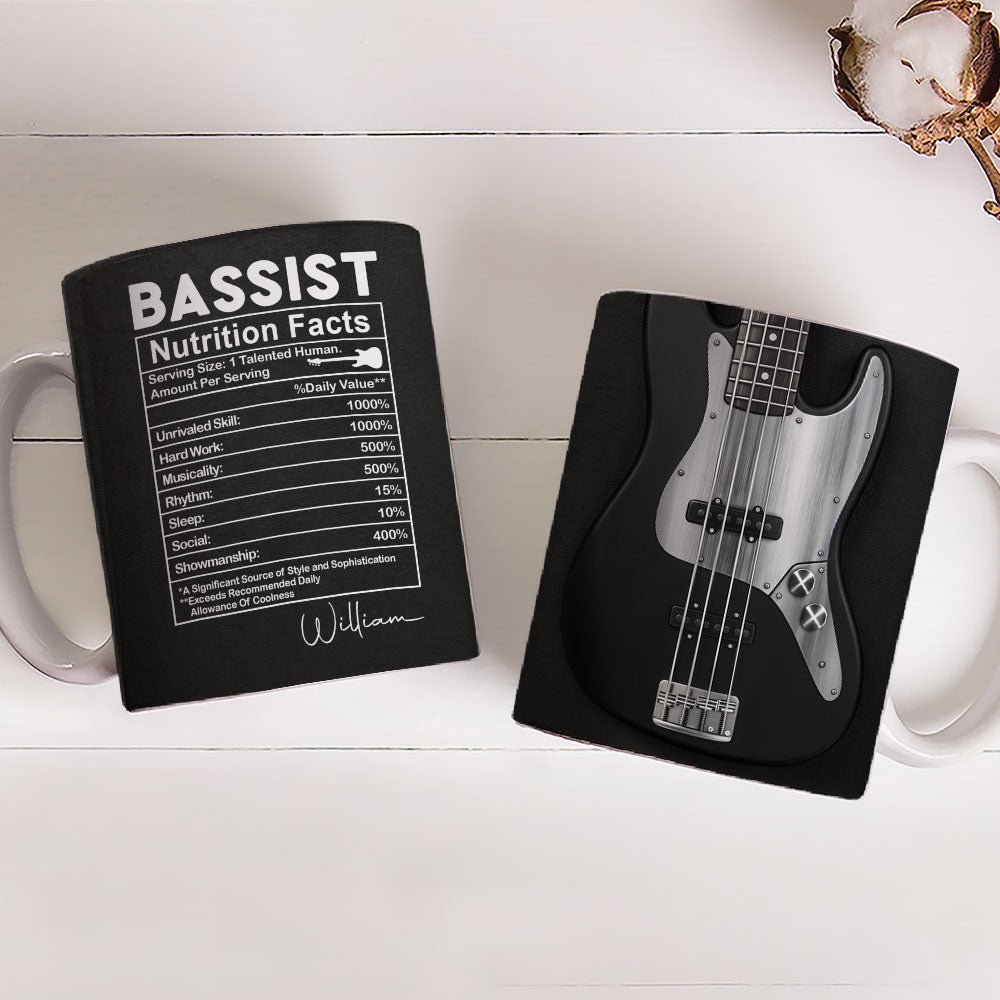 Custom Christmas & Birthday Keepsake Gift • Strings Low Confidence High - Personalized Coffee Mug