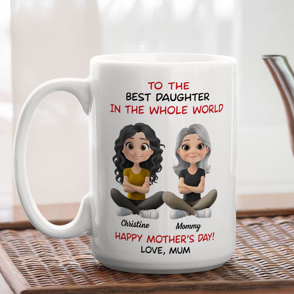 Custom Mother's Day Gift for Daughter • Our Bond Never Breaks - Personalized Coffee Mug