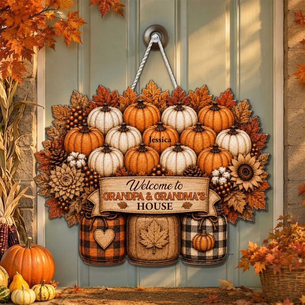 Fall Memories Grow Here - Personalized Wood Sign