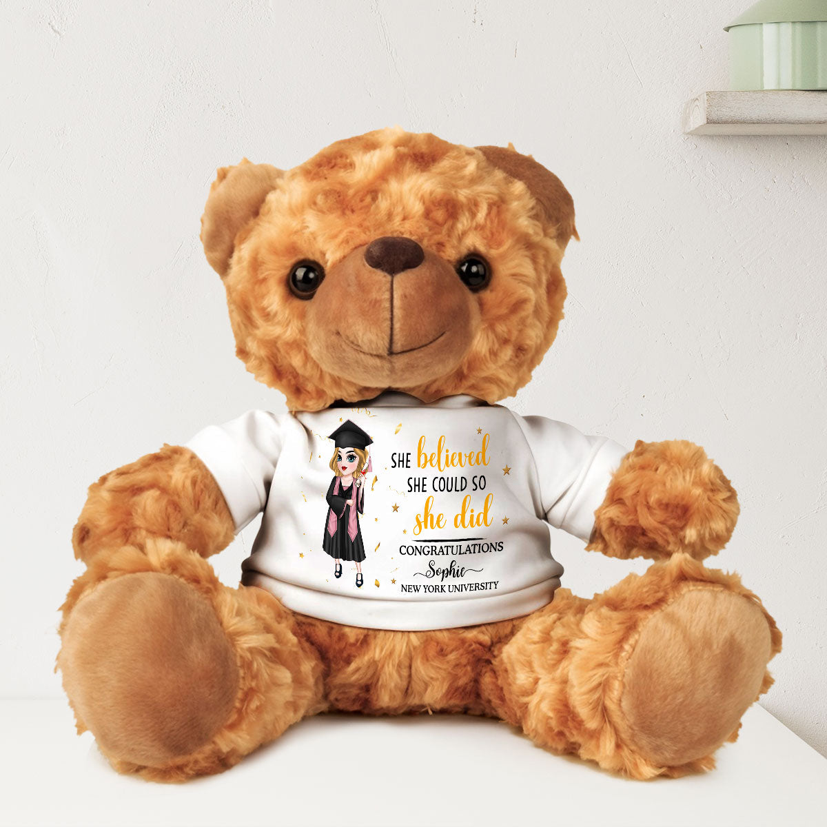 Congratulations On Your Graduation - Personalized Cuddle Bear