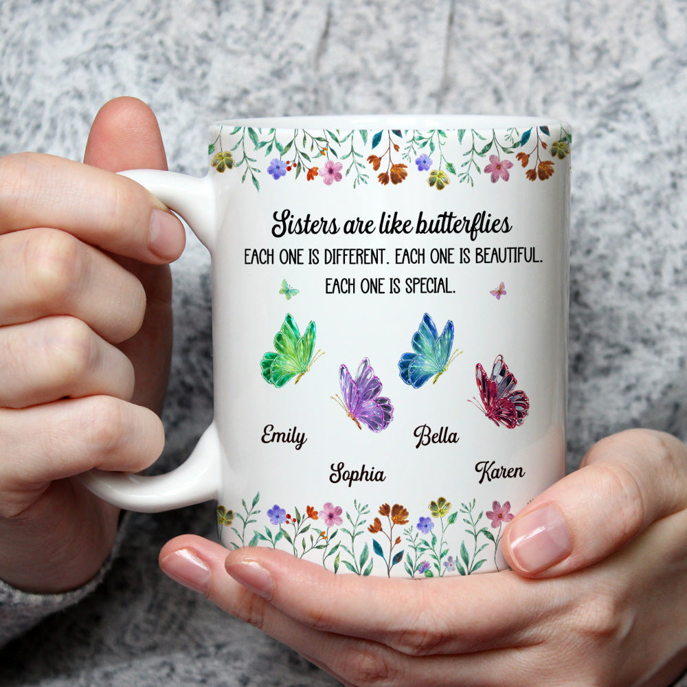 Custom Christmas & Birthday Gift For Sister • Festive Sister Love - Personalized Coffee Mug