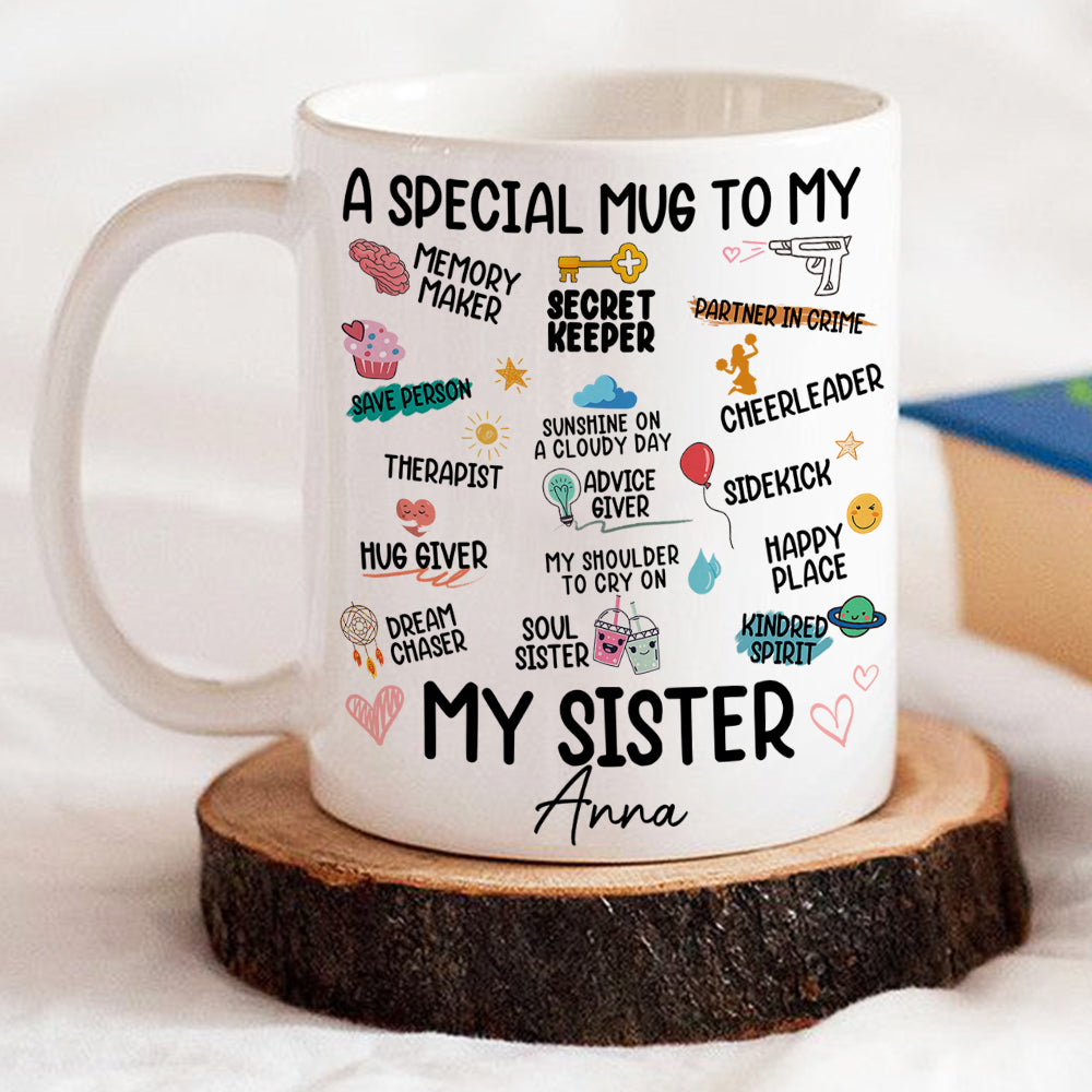 Custom Christmas & Birthday Gift for Brother & Sister • A Special Mug To My Love - Personalized Coffee Mug