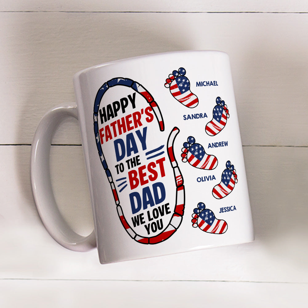 Custom Father's Day, Special Gift for Dad & Grandpa • Best Dad We Love You - Personalized Coffee Mug
