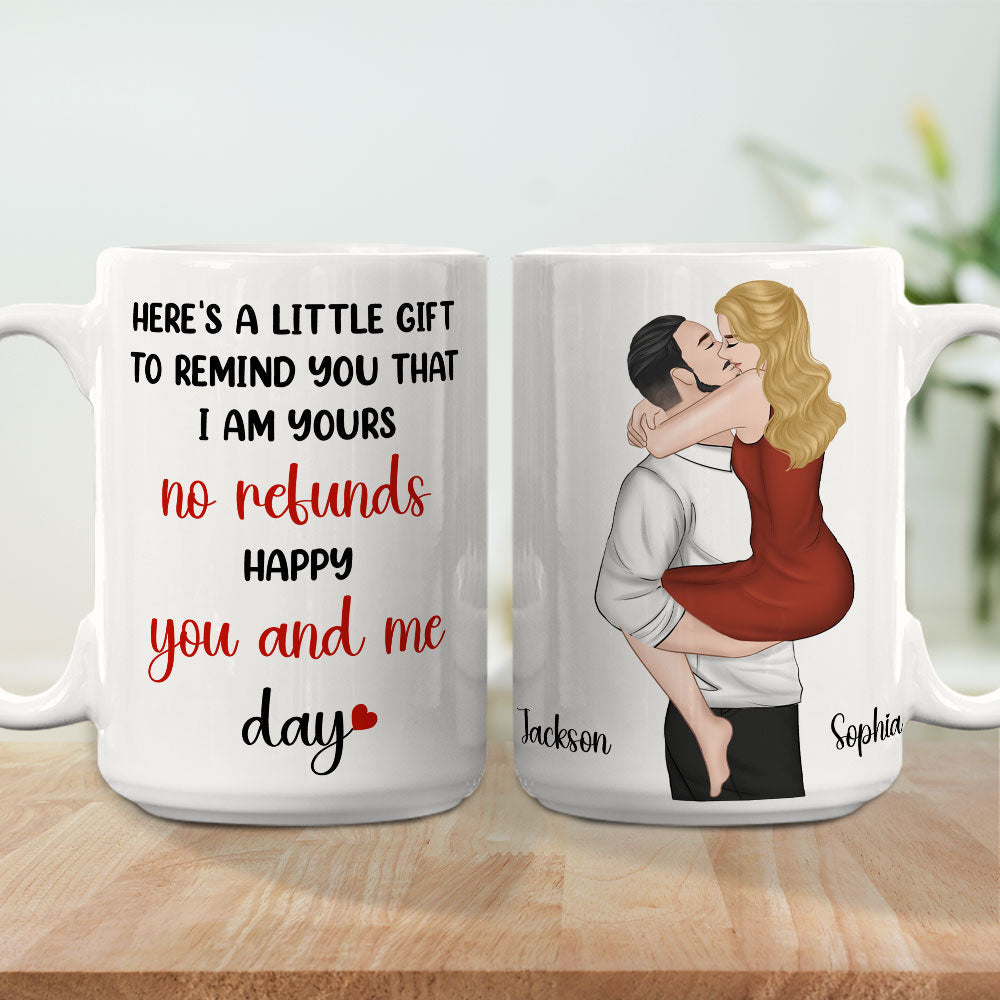Custom Anniversary Keepsake Gifts For Couple • Here Is A Little Gift To Remind You - Personalized Coffee Mug