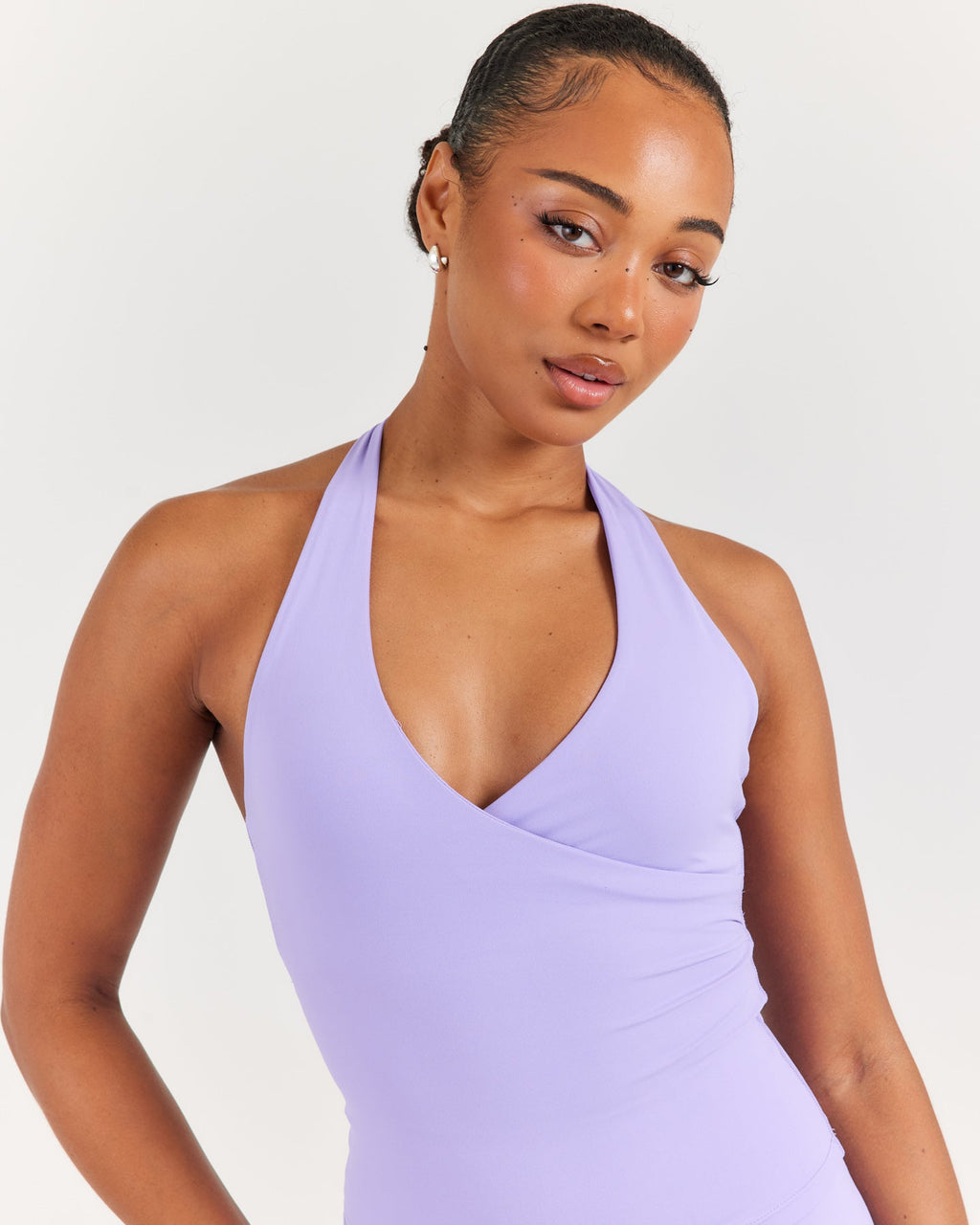 Airey Halter Tank - Bright Lilac