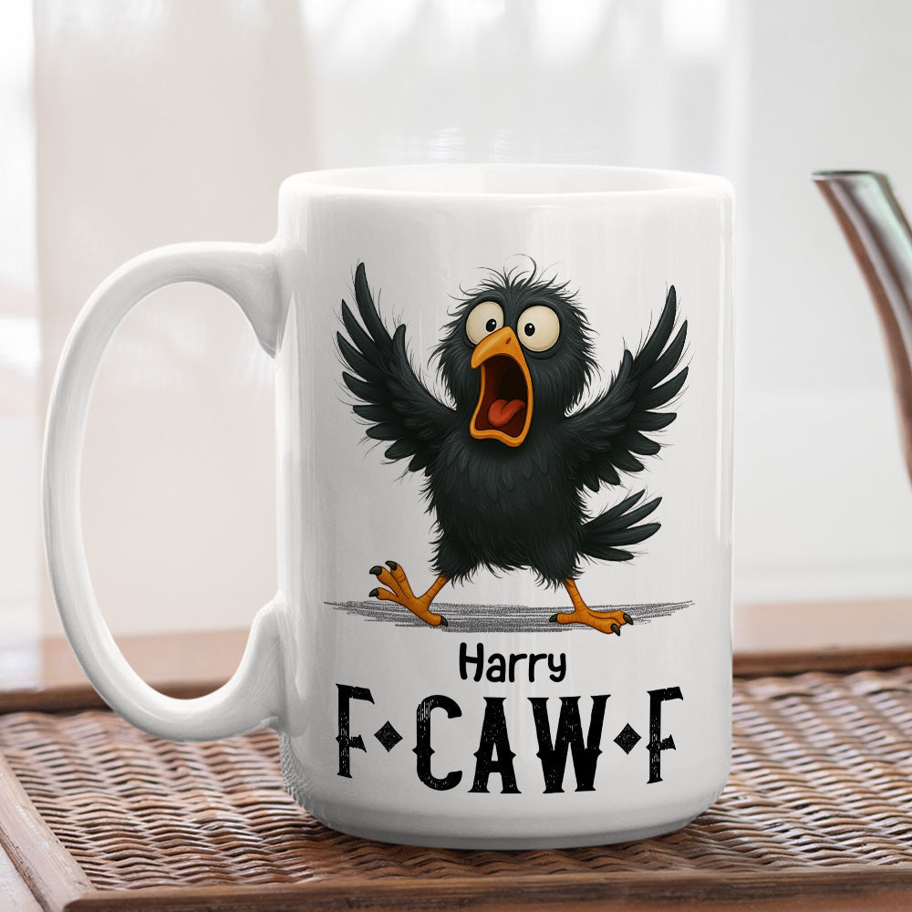 Custom Coworker, Christmas & Birthday Team Appreciation Gift • FCAWF Crow - Personalized Coffee Mug
