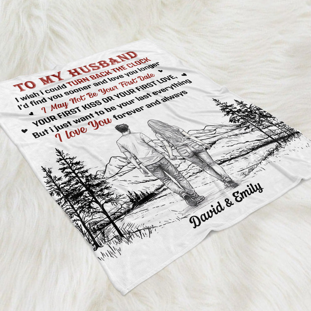 I Wish I Could Turn Back The Clock - Personalized Fleece Blanket