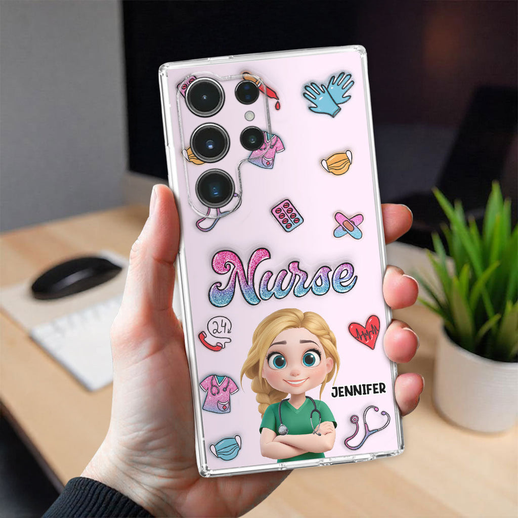 Proud To Nurse Life - Personalized 3D Inflated Effect Phone Case