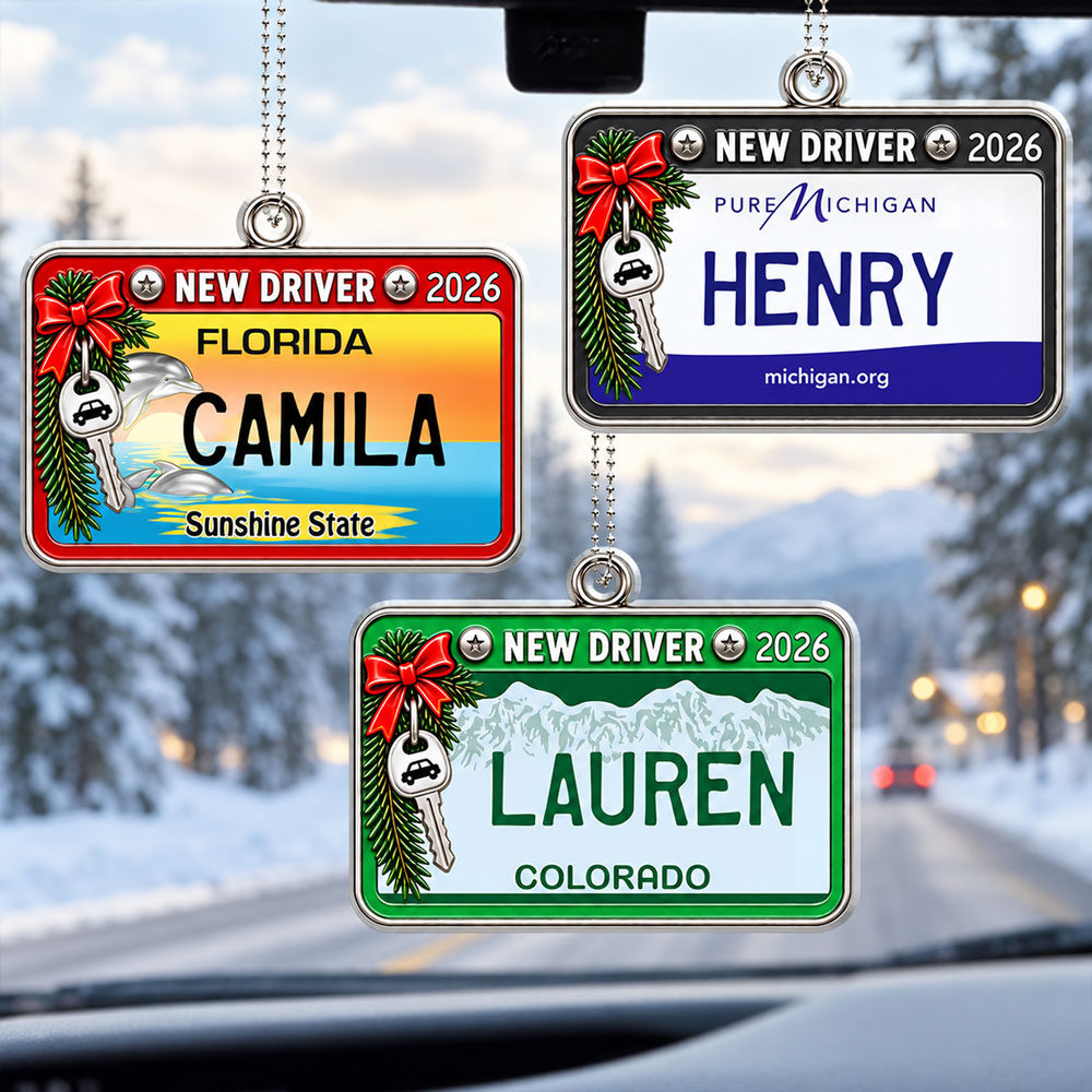 New Driver This Year - Personalized Car Ornament