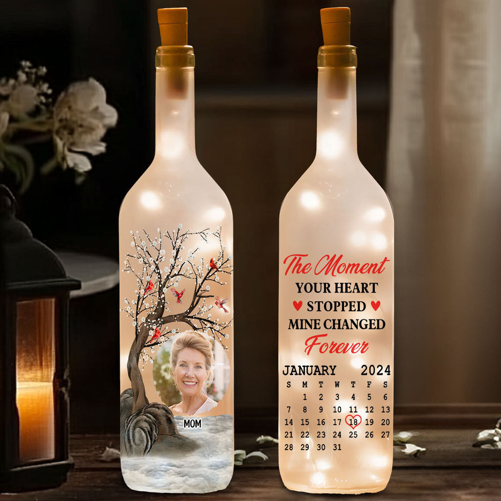 Forever In My Heart - Personalized Bottle Lamp