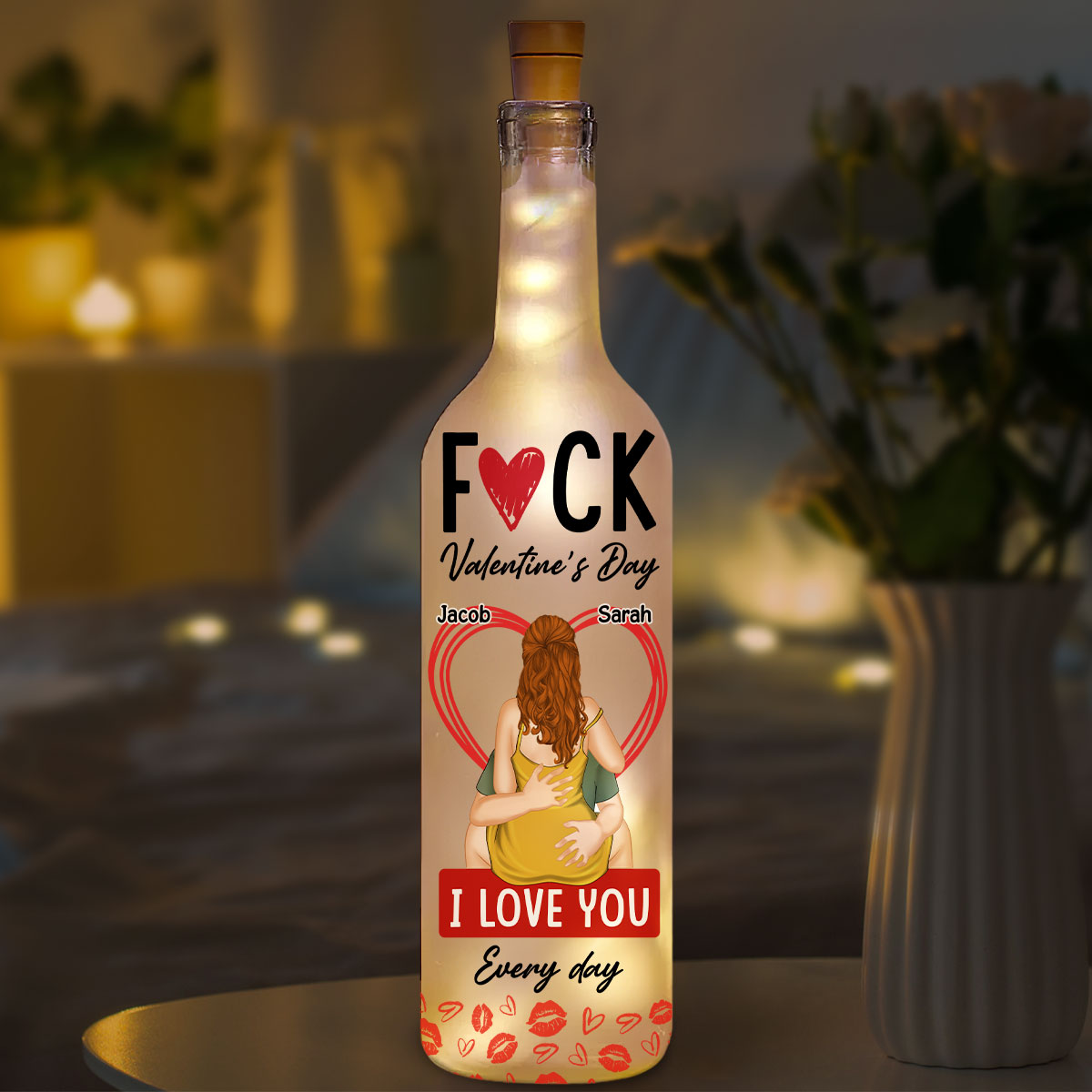My Love Every Single Day - Personalized Bottle Lamp