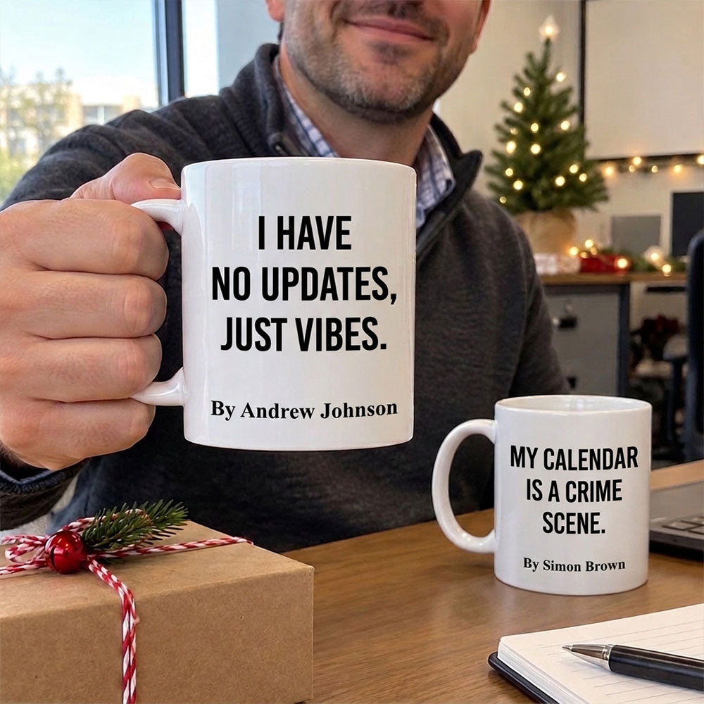 Custom Coworker, Christmas & Birthday Team Appreciation Gift • Office Mood - Personalized Coffee Mug