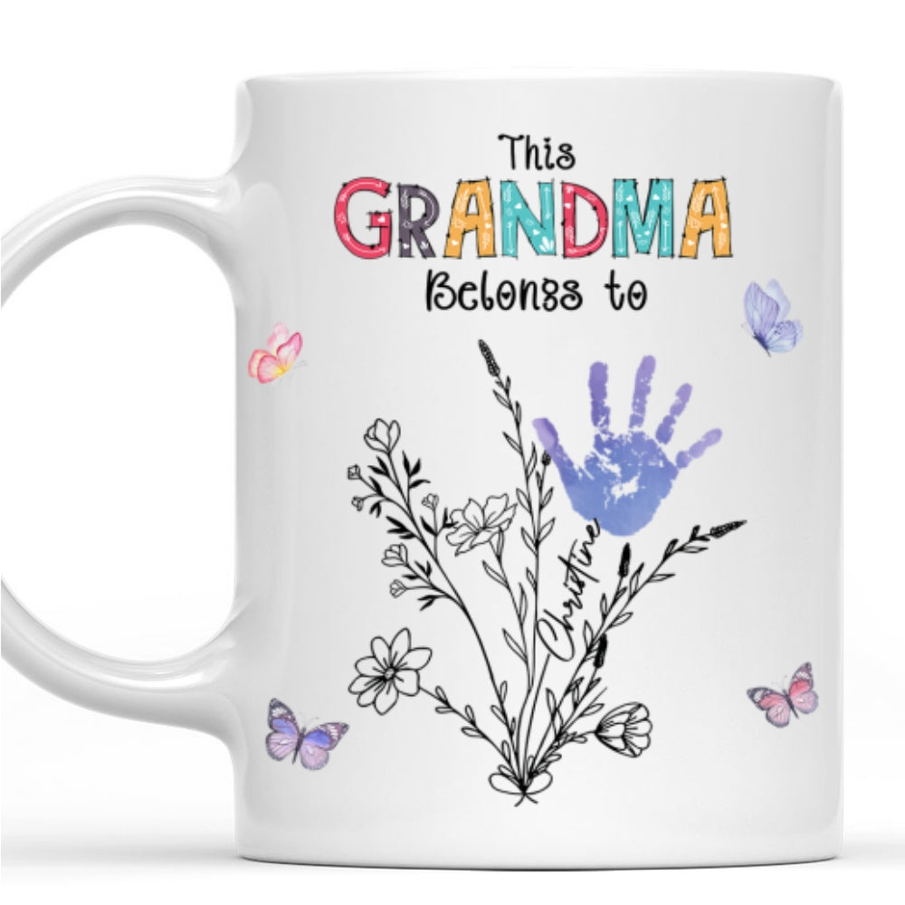 Custom Christmas & Birthday Gift For Grandma • Grandma Holds Memories We Treasure - Personalized Coffee Mug