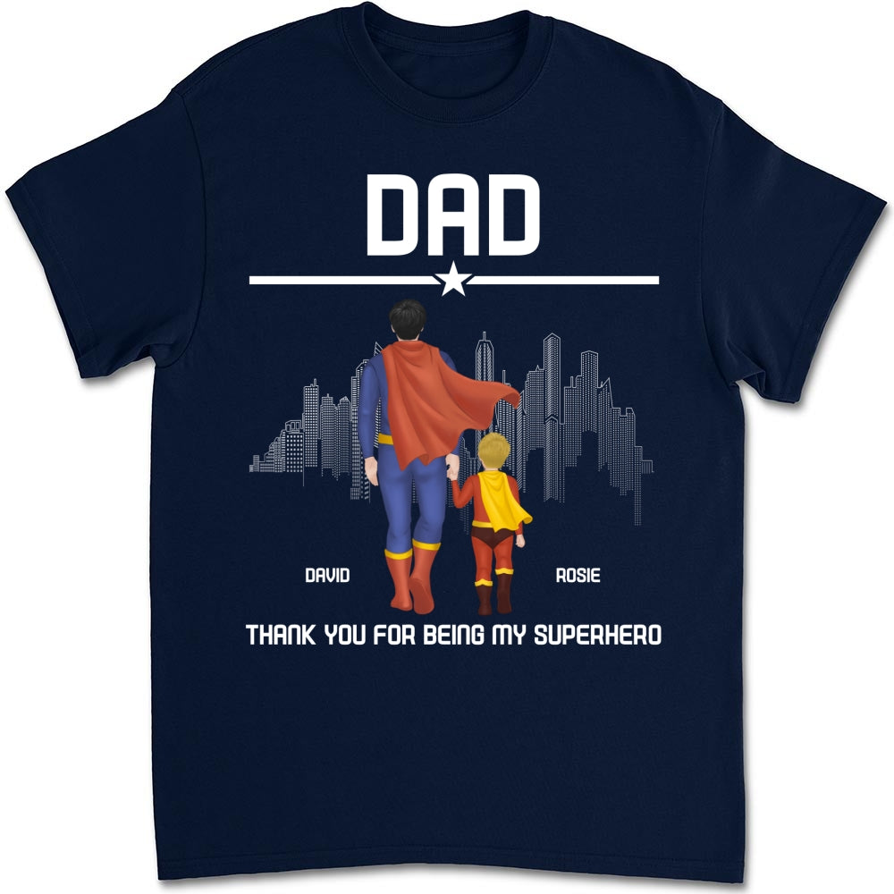 Custom Father's Day, Special Gift for Dad & Grandpa • Superhero Dad - Personalized Shirt