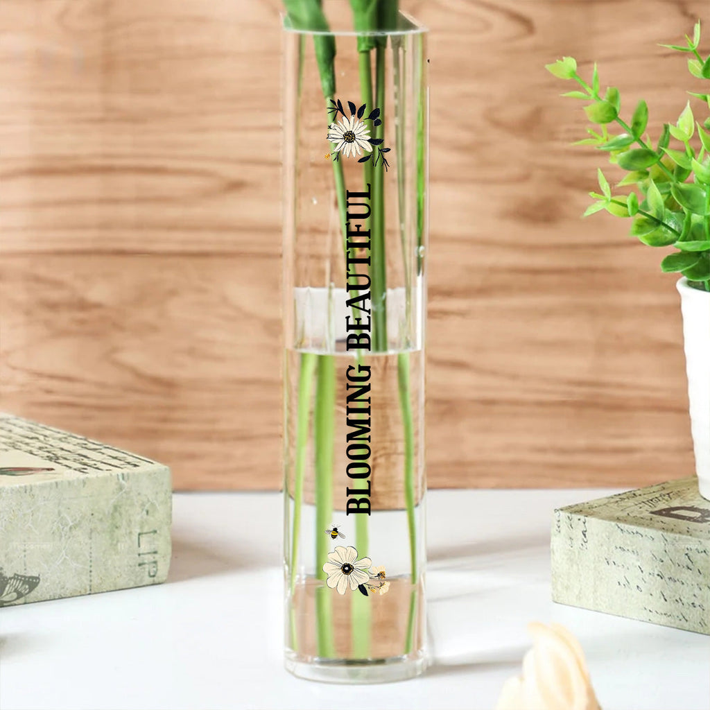 A Small Book Of Flowers - Personalized Acrylic Book Vase