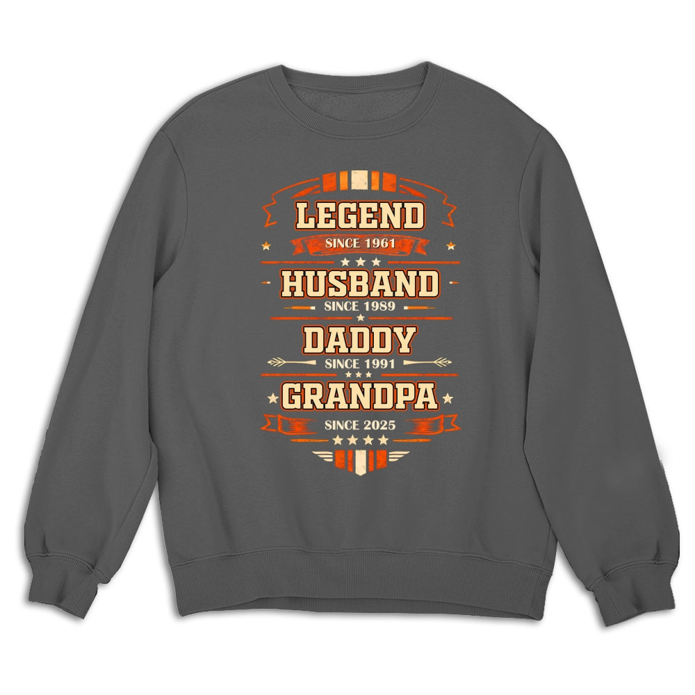 Custom Father's Day, Special Gift for Dad & Grandpa • From Legend To Papa - Personalized Shirt