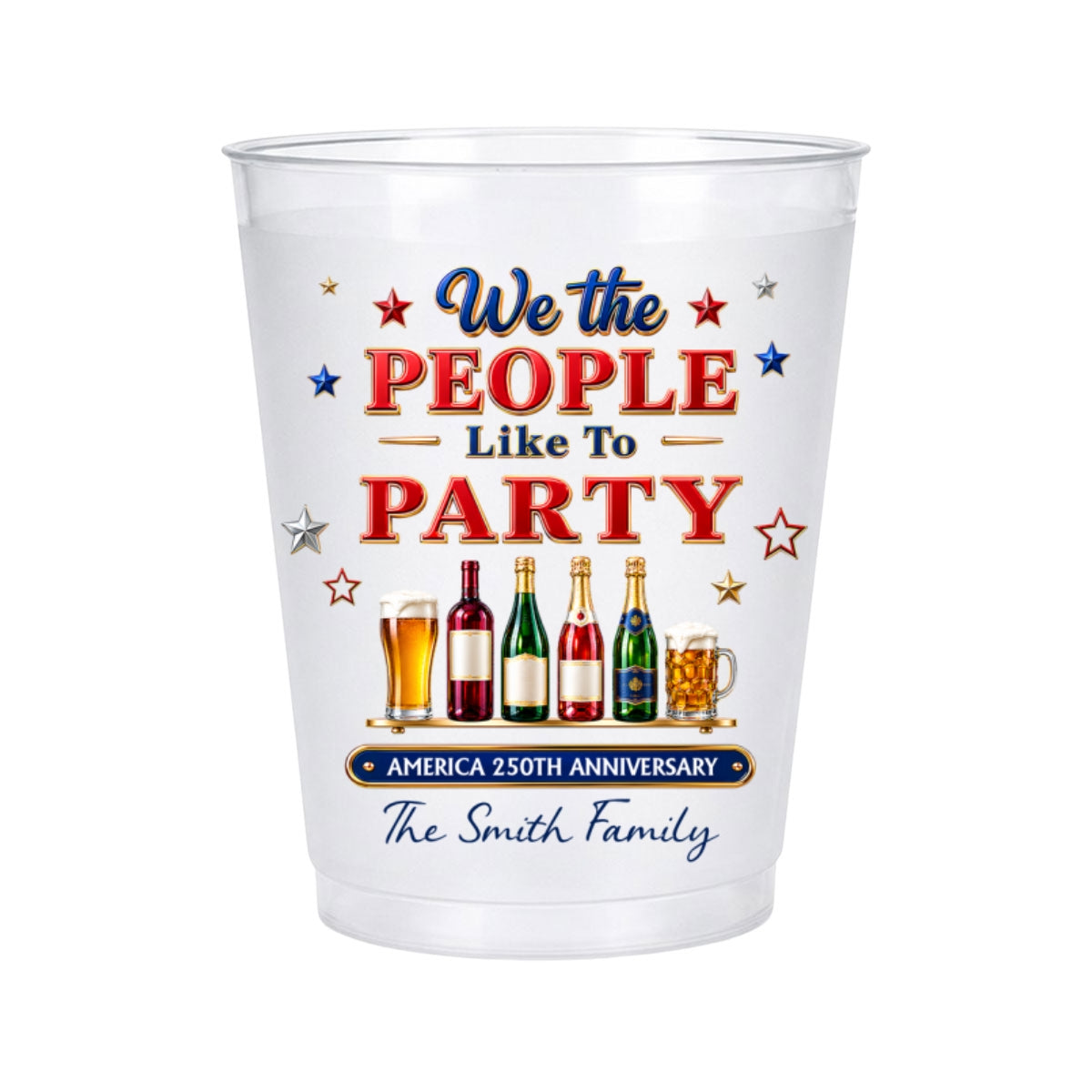 We The People Like To Party - Personalized Frosted Cup