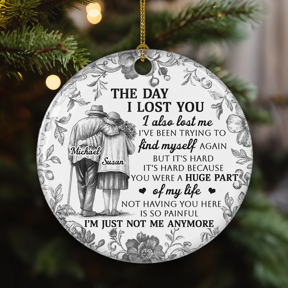 Custom Memorial Christmas Ornament, Sympathy Keepsake •  Huge Part Of My Life - Personalized Ceramic Ornament