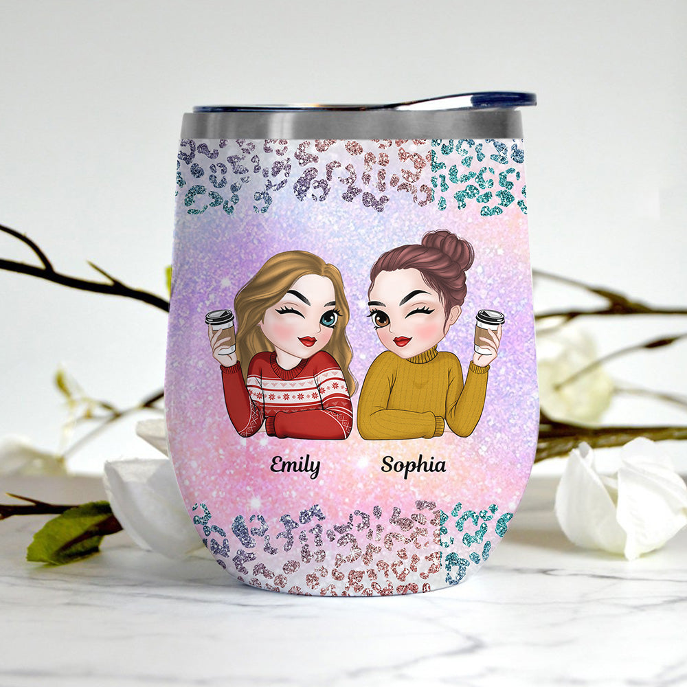Custom Christmas Birthday Gifts For Best Friend • You Keep Me Sane - Personalized Wine Tumbler