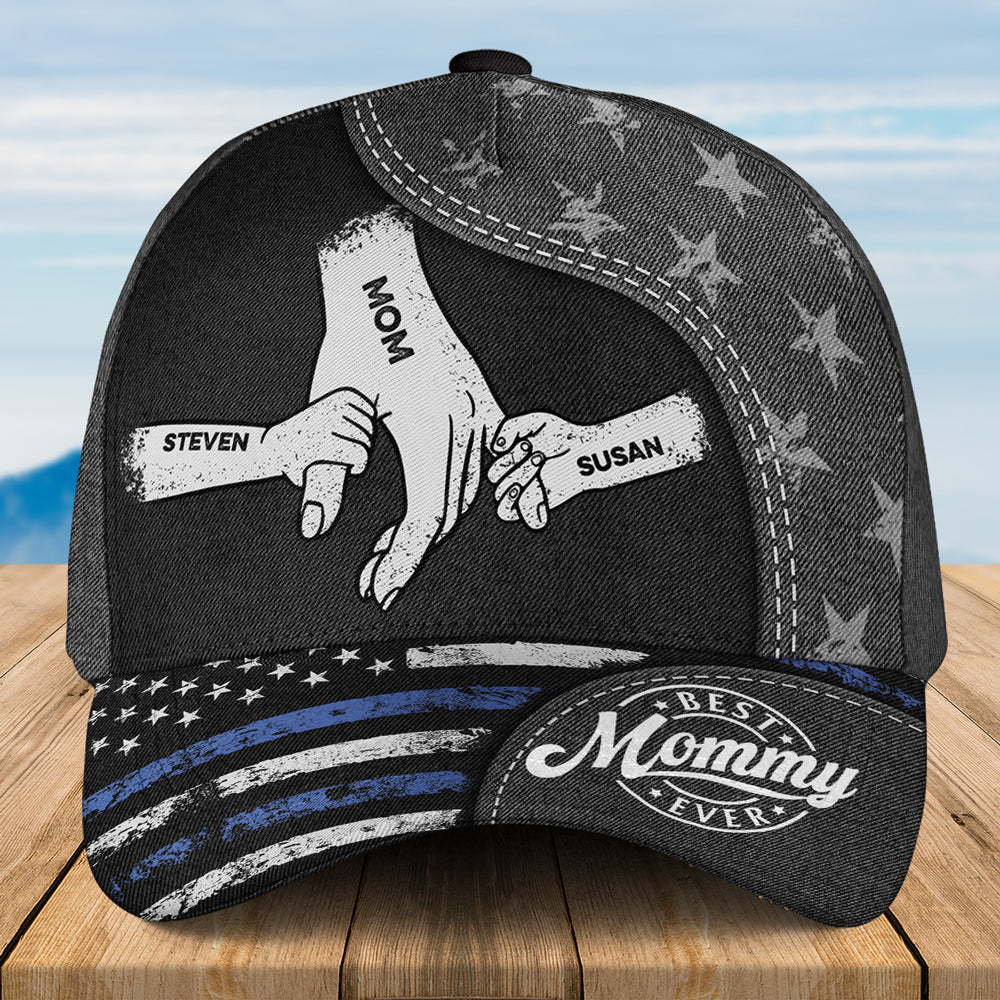 The Power Of Mom Comes From Love - Personalized Classic Cap
