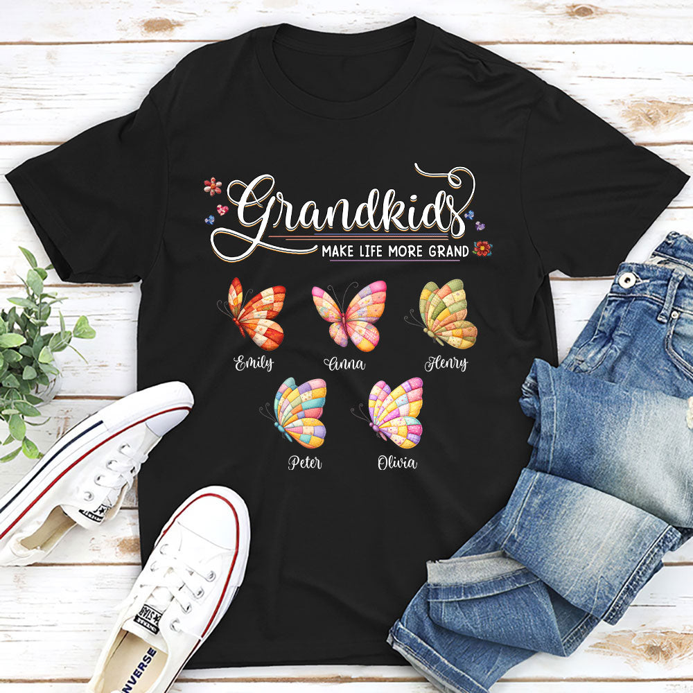 Custom Mother's Day Gift for Mom & Grandma • Grandma Butterflies - Personalized Shirt
