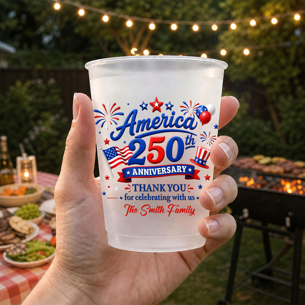 Thank You For Celebrating With Us - Personalized Frosted Cup