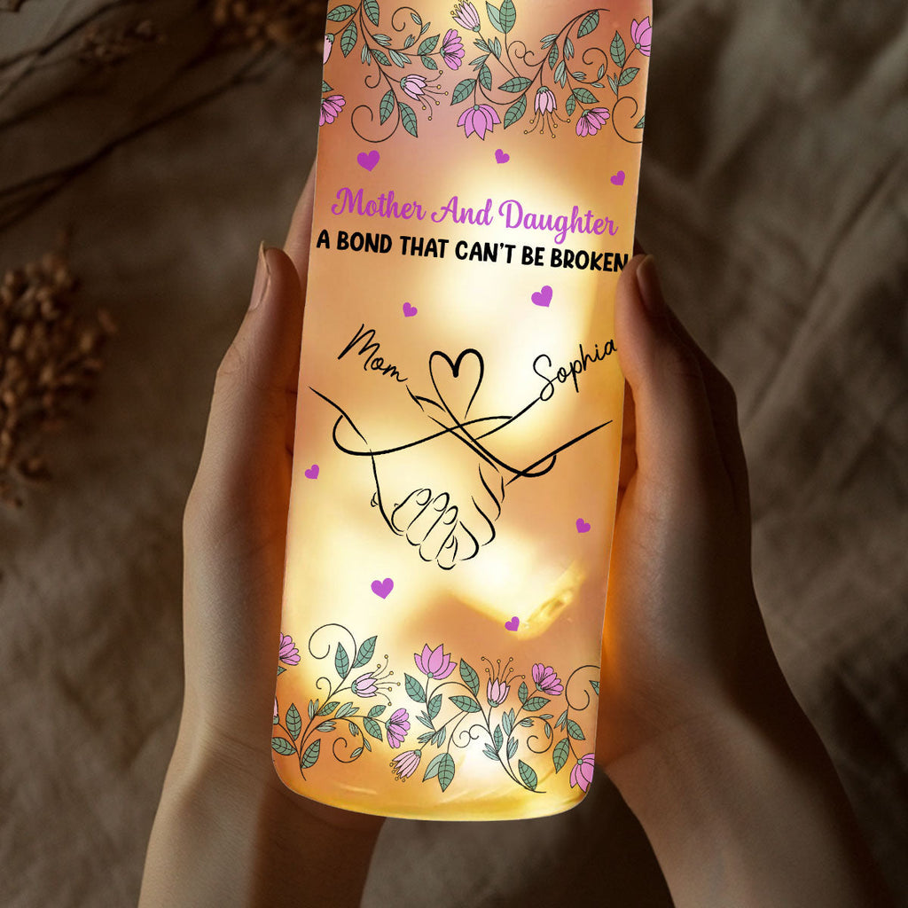 Mother And Daughter Relationship - Personalized Bottle Lamp