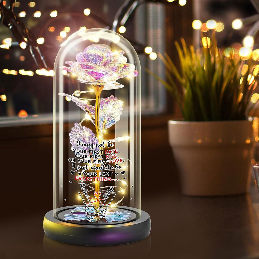Your Last Everything - Personalized Sparkly Rose