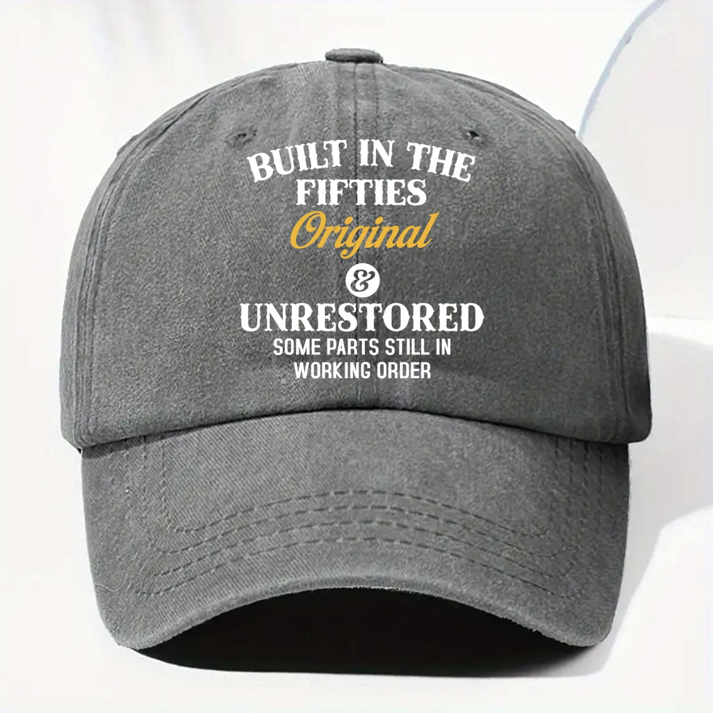 Original And Unrestored - Personalized Vintage Washed Denim Cap