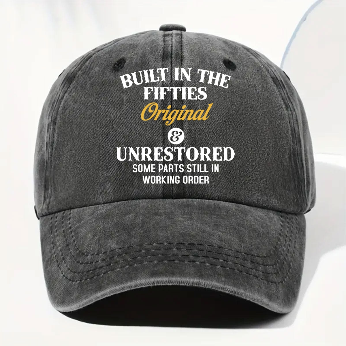 Original And Unrestored - Personalized Vintage Washed Denim Cap