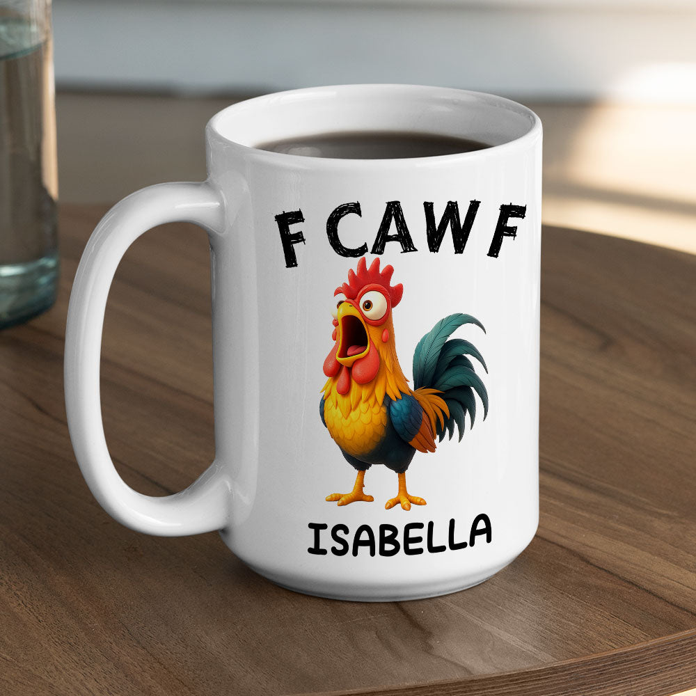 Custom Coworker, Christmas & Birthday Team Appreciation Gift • Fueled By Pure Cawfee Power - Personalized Coffee Mug