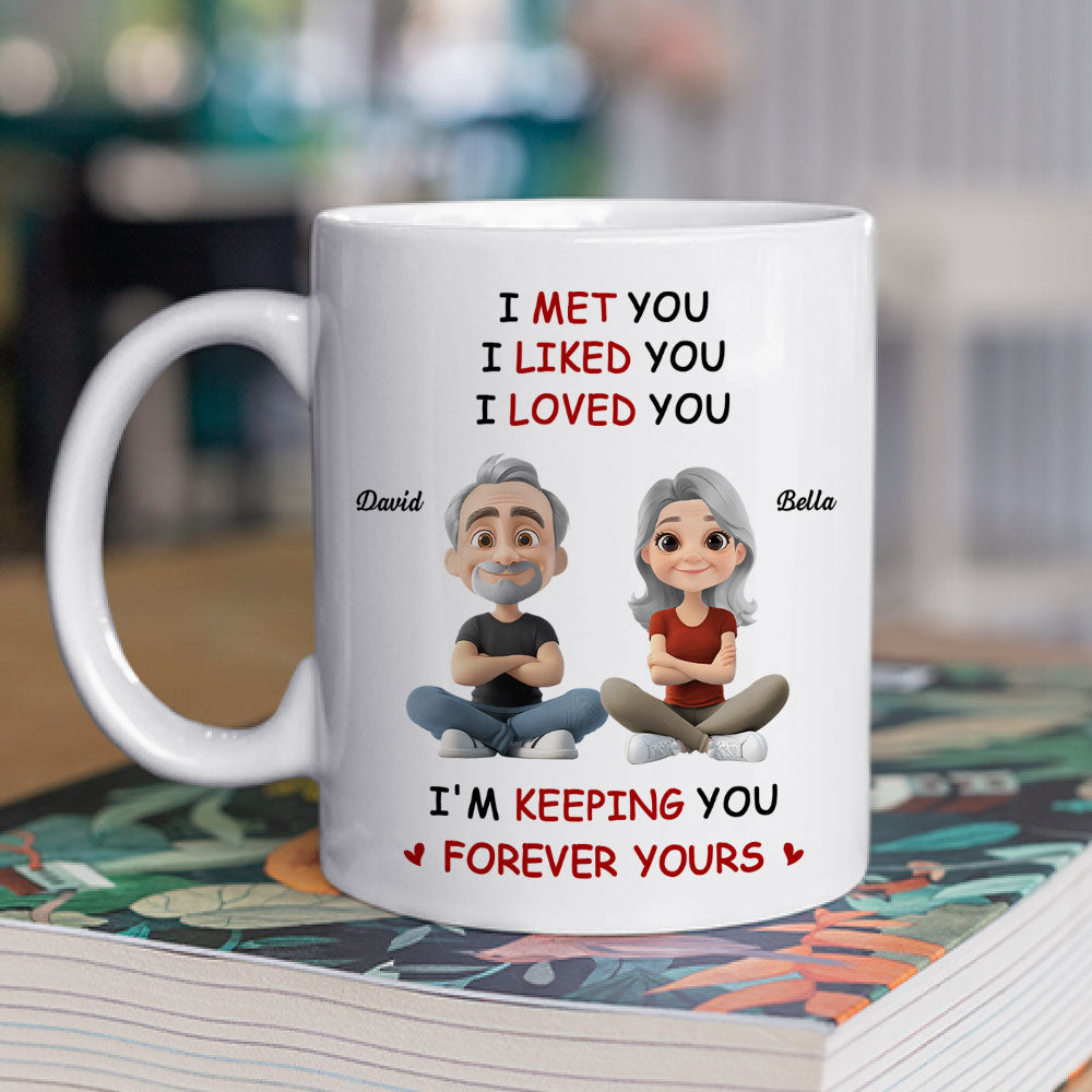 Custom Anniversary Keepsake Gifts For Couple • Forever Yours - Personalized Coffee Mug