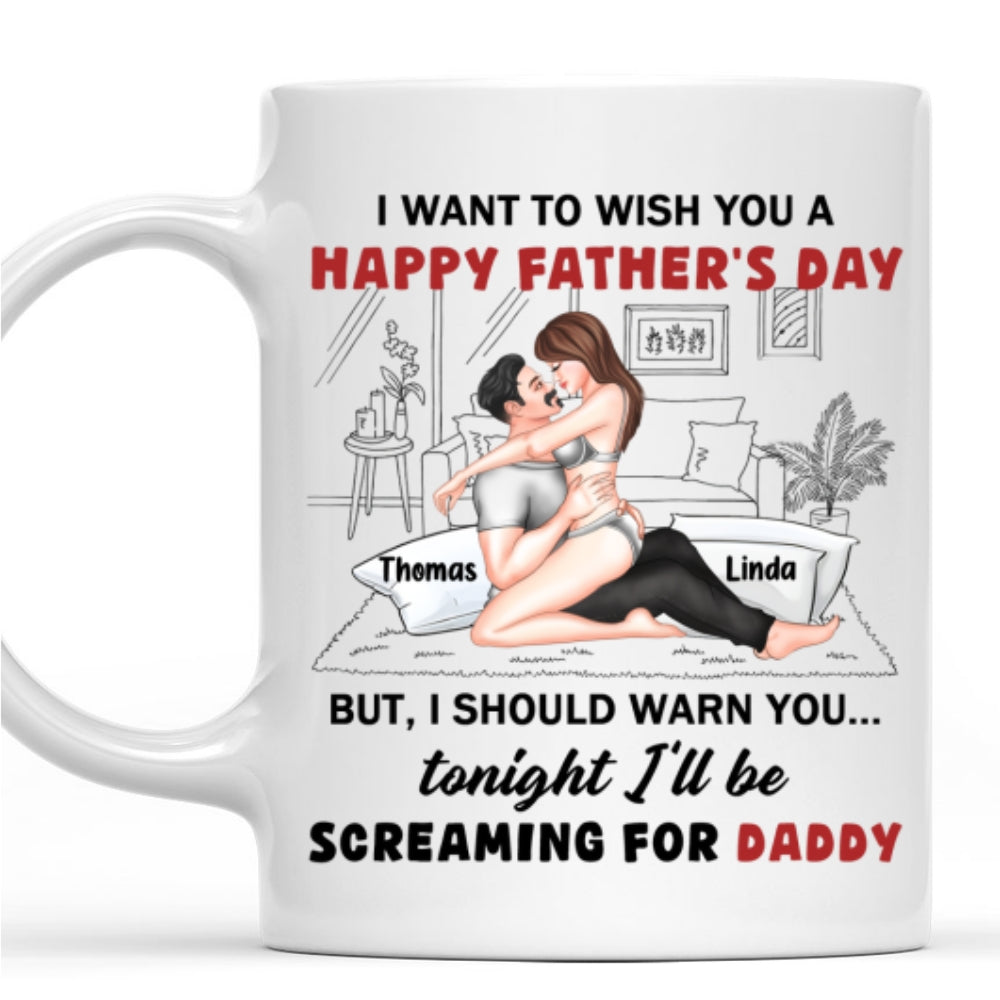 Custom Anniversary Keepsake Gifts For Couple • Celebrating Dad Then Calling Daddy - Personalized Coffee Mug